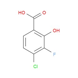 Aobchem&nbsp;4-Chloro-3-fluoro-2-hydroxybenzoic acid | ≥95% | CAS 1702676-05-8 | C7H4ClFO3 | 10g