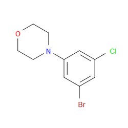 Aobchem&nbsp;4-(3-Bromo-5-chlorophenyl)morpholine | ≥97% | CAS 1259445-15-2 | C10H11BrClNO | 25g