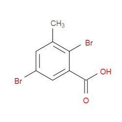 Aobchem&nbsp;2 5-Dibromo-3-methylbenzoic acid | ≥97% | CAS 908597-09-1 | C8H6Br2O2 | 10g
