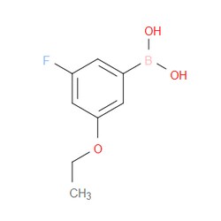 Aobchem&nbsp;3-Ethoxy-5-fluorophenylboronic acid | ≥97% | CAS 850589-53-6 | C8H10BFO3 | 25g