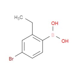 Aobchem&nbsp;4-Bromo-2-ethylphenylboronic acid | ≥97% | CAS 1046861-62-4 | C8H10BBrO2 | 10g