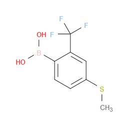 Aobchem&nbsp;4-(Methylthio)-2-(trifluoromethyl)phenylboronic acid | ≥97% | CAS 1072945-99-3 | C8H8BF3O2S | 25g