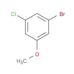 Aobchem&nbsp;1-Bromo-3-chloro-5-methoxybenzene | ≥97% | CAS 174913-12-3 | C7H6BrClO | 100g
