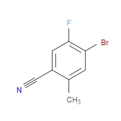 Aobchem&nbsp;4-Bromo-5-fluoro-2-methylbenzonitrile | ≥95% | CAS 916792-15-9 | C8H5BrFN | 25g