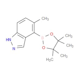 Aobchem&nbsp;5-Methyl-1H-indazole-4-boronic acid pinacol ester | ≥97% | CAS 1689539-29-4 | C14H19BN2O2 | 10g