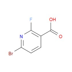 Aobchem&nbsp;6-Bromo-2-fluoro-3-pyridinecarboxylic acid | ≥97% | CAS 1214345-17-1 | C6H3BrFNO2 | 100g