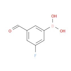Aobchem&nbsp;3-Fluoro-5-formylphenylboronic acid | ≥97% | CAS 328956-60-1 | C7H6BFO3 | 100g