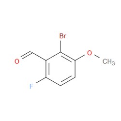 Aobchem&nbsp;2-Bromo-6-fluoro-3-methoxybenzaldehyde | ≥97% | CAS 154650-22-3 | C8H6BrFO2 | 100g
