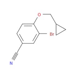 Aobchem&nbsp;3-Bromo-4-(cyclopropylmethoxy)benzonitrile | ≥97% | CAS 1369899-03-5 | C11H10BrNO | 10g