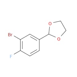 Aobchem&nbsp;2-(3-Bromo-4-fluorophenyl)-1 3-dioxolane | ≥95% | CAS 77771-04-1 | C9H8BrFO2 | 25g
