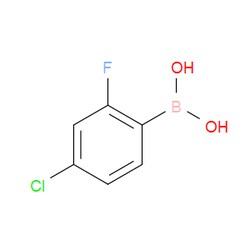 Aobchem&nbsp;4-Chloro-2-fluorophenylboronic acid | ≥97% | CAS 160591-91-3 | C6H5BClFO2 | 25g
