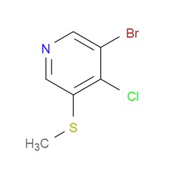 Aobchem&nbsp;3-Bromo-4-chloro-5-(methylthio)pyridine | ≥95% | CAS 2918835-93-3 | C6H5BrClNS | 10g