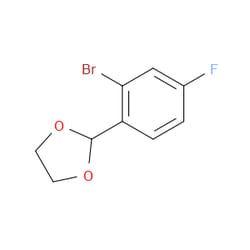 Aobchem&nbsp;2-(2-Bromo-4-fluorophenyl)-1 3-dioxolane | ≥95% | CAS 773097-04-4 | C9H8BrFO2 | 25g