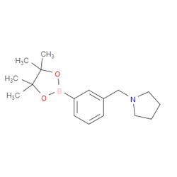Aobchem&nbsp;3-(Pyrrolidinomethyl)phenylboronic acid  pinacol ester | ≥95% | CAS 884507-45-3 | C17H26BNO2 | 25g