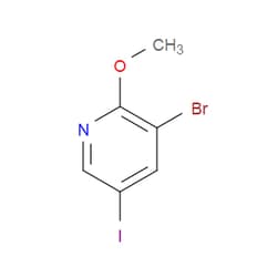 Aobchem&nbsp;3-Bromo-5-iodo-2-methoxypyridine | ≥95% | CAS 1823944-09-7 | C6H5BrINO | 25g