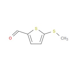 Aobchem&nbsp;5-(Methylthio)thiophene-2-carbaldehyde |  ≥95% |  CAS 24445-35-0 |  C6H6OS2 |  500mg