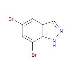 Aobchem&nbsp;5 7-Dibromo-1H-indazole |  ≥97% |  CAS 50477-28-6 |  C7H4Br2N2 |  250mg