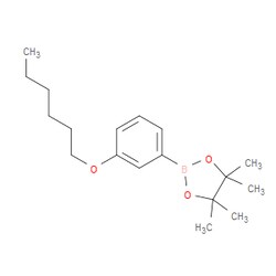 Aobchem&nbsp;2-[3-(Hexyloxy)phenyl]-4 4 5 5-tetramethyl-1 3 2-dioxaborolane |  ≥95% |  CAS 921937-75-9 |  C18H29BO3 |  5g