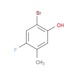 Aobchem&nbsp;2-Bromo-4-fluoro-5-methylphenol |  ≥97% |  CAS 1567219-62-8 |  C7H6BrFO |  1g