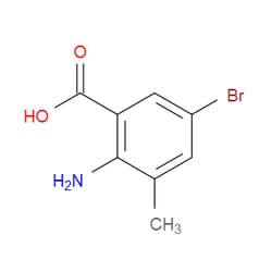 Aobchem&nbsp;2-Amino-5-bromo-3-methylbenzoic acid |  ≥95% |  CAS 206548-13-2 |  C8H8BrNO2 |  25g