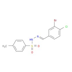 Aobchem&nbsp;N -(3-bromo-4-chlorobenzylidene)-4-methylbenzenesulfonohydrazide |  ≥97% |  CAS 2432854-99-2 |  C14H12BrClN2O2S |  5g