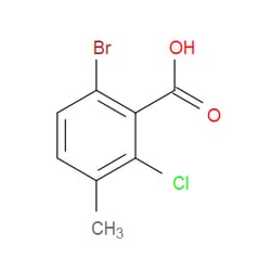 Aobchem&nbsp;6-Bromo-2-chloro-3-methylbenzoic acid |  ≥95% |  CAS 1428234-64-3 |  C8H6BrClO2 |  1g