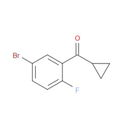 Aobchem&nbsp;(5-Bromo-2-fluorophenyl)cyclopropylmethanone |  ≥97% |  CAS 1222368-75-3 |  C10H8BrFO |  500mg