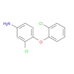 Aobchem&nbsp;3-Chloro-4-(2-chlorophenoxy)benzenamine |  ≥97% |  CAS 56966-54-2 |  C12H9Cl2NO |  5g