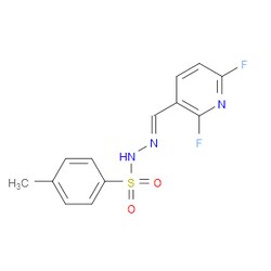Aobchem&nbsp;N -((2 6-difluoropyridin-3-yl)methylene)-4-methylbenzenesulfonohydrazide |  ≥97% |  CAS 2586233-08-9 |  C13H11F2N3O2S |  1g