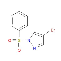 Aobchem&nbsp;4-Bromo-1-(phenylsulfonyl)-1H-pyrazole |  ≥95% |  CAS 121358-73-4 |  C9H7BrN2O2S |  25g