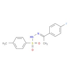 Aobchem&nbsp;N -(1-(4-fluorophenyl)ethylidene)-4-methylbenzenesulfonohydrazide |  ≥97% |  CAS 75230-49-8 |  C15H15FN2O2S |  5g