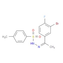 Aobchem&nbsp;N -(1-(3-bromo-4-fluorophenyl)ethylidene)-4-methylbenzenesulfonohydrazide |  ≥97% |  CAS 2565832-35-9 |  C15H14BrFN2O2S |  1g