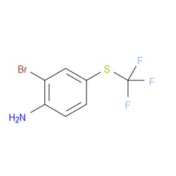 Aobchem&nbsp;2-Bromo-4-((trifluoromethyl)thio)aniline |  ≥97% |  CAS 940077-66-7 |  C7H5BrF3NS |  10g