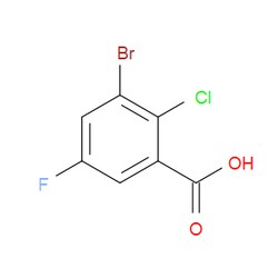 Aobchem&nbsp;3-Bromo-2-chloro-5-fluorobenzoic acid |  ≥97% |  CAS 1805210-37-0 |  C7H3BrClFO2 |  10g
