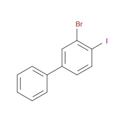Aobchem&nbsp;3-Bromo-4-iodo-1 1 -biphenyl |  ≥97% |  CAS 900806-53-3 |  C12H8BrI |  250mg