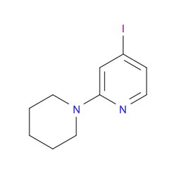 Aobchem&nbsp;4-Iodo-2-(1-piperidinyl)pyridine |  ≥97% |  CAS 1239969-35-7 |  C10H13IN2 |  250mg