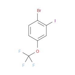 Aobchem&nbsp;1-Bromo-2-iodo-4-(trifluoromethoxy)benzene |  ≥97% |  CAS 1121586-26-2 |  C7H3BrF3IO |  500mg