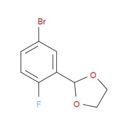 Aobchem&nbsp;2-(5-Bromo-2-fluorophenyl)-1 3-dioxolane |  ≥95% |  CAS 679840-30-3 |  C9H8BrFO2 |  500mg