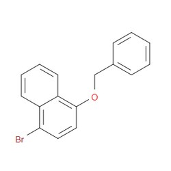 Aobchem&nbsp;1-Bromo-4-(phenylmethoxy)-naphthalene |  ≥97% |  CAS 138865-41-5 |  C17H13BrO |  1g