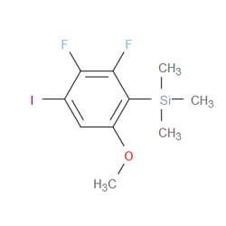 Aobchem&nbsp;(2 3-Difluoro-4-iodo-6-methoxyphenyl)trimethylsilane |  ≥97% |  CAS 2734775-39-2 |  C10H13F2IOSi |  1g