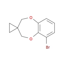 Aobchem&nbsp;6-Bromospiro[2H-1 5-benzodioxepin-3(4H) 1 -cyclopropane] |  ≥97% |  CAS 1334499-94-3 |  C11H11BrO2 |  5g