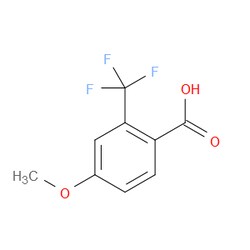 Aobchem&nbsp;4-Methoxy-2-trifluormethylbenzoic acid |  ≥97% |  CAS 127817-85-0 |  C9H7F3O3 |  25g
