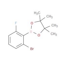 Aobchem&nbsp;2-Bromo-6-fluorophenylboronic acid pinacol ester |  ≥95% |  CAS 1595078-06-0 |  C12H15BBrFO2 |  5g