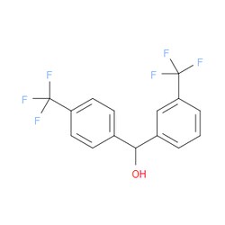 Aobchem&nbsp;3-(Trifluoromethyl)- -[4-(trifluoromethyl)phenyl]benzenemethanol |  ≥95% |  CAS 203915-48-4 |  C15H10F6O |  500mg