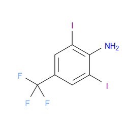 Aobchem&nbsp;2 6-Diiodo-4-(trifluoromethyl)aniline |  ≥97% |  CAS 214400-66-5 |  C7H4F3I2N |  25g