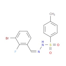 Aobchem&nbsp;N -(3-bromo-2-fluorobenzylidene)-4-methylbenzenesulfonohydrazide |  ≥97% |  CAS 2432855-06-4 |  C14H12BrFN2O2S |  5g