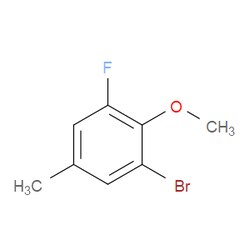 Aobchem&nbsp;1-Bromo-3-fluoro-2-methoxy-5-methylbenzene |  ≥97% |  CAS 1394291-45-2 |  C8H8BrFO |  500mg