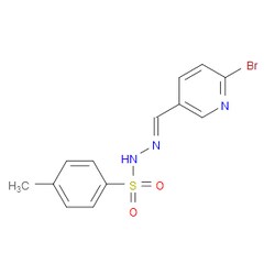 Aobchem&nbsp;(E)-N -((6-bromopyridin-3-yl)methylene)-4-methylbenzenesulfonohydrazide |  ≥97% |  CAS 2432855-00-8 |  C13H12BrN3O2S |  5g
