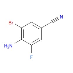 Aobchem&nbsp;4-Amino-3-bromo-5-fluorobenzonitrile |  ≥97% |  CAS 874880-58-7 |  C7H4BrFN2 |  25g