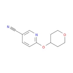 Aobchem&nbsp;6-[(Tetrahydro-2H-pyran-4-yl)oxy]-3-pyridinecarbonitrile |  ≥97% |  CAS 884507-60-2 |  C11H12N2O2 |  10g